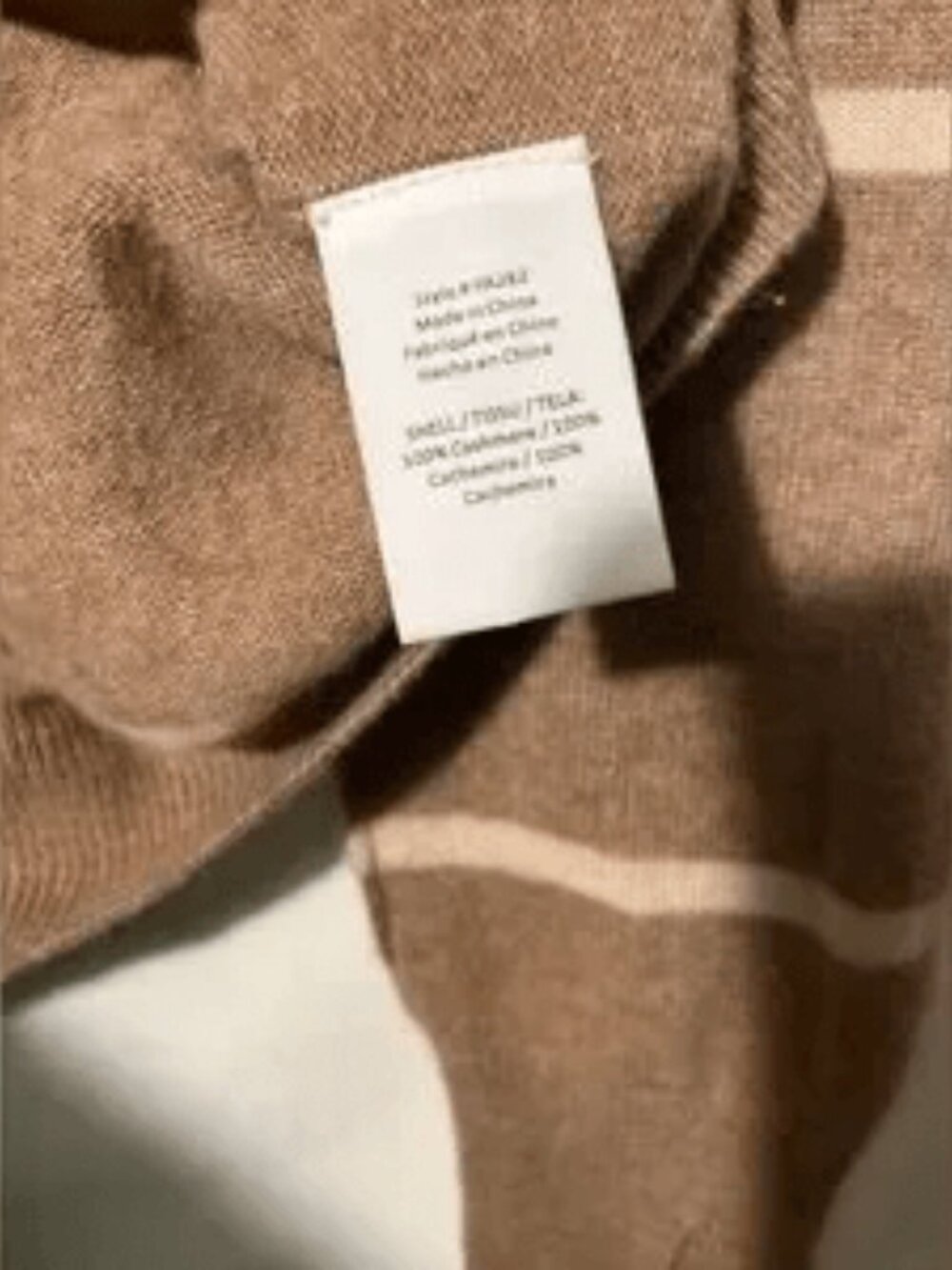 PARRISH LA LONG SLEEVE PULLOVER CREWNECK STRIPED 100% CASHMERE SWEATSHIRT XS - Picture 4 of 6